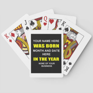 Jeu De Cartes anniversaire zany