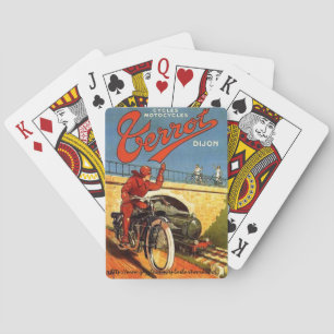 Jeu De Cartes "Annonce française vintage de moto "