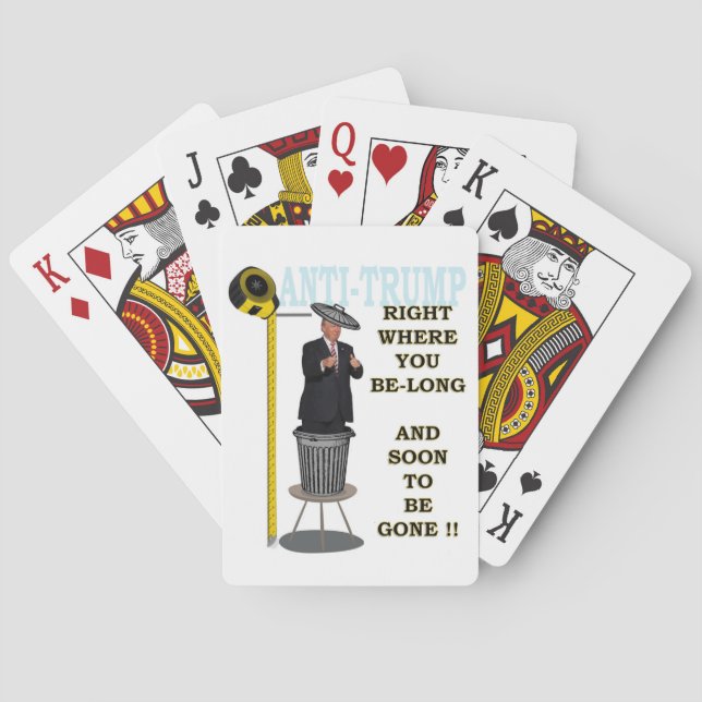 Jeu De Cartes Anti Trump / A droite là où vous êtes long, (dos)