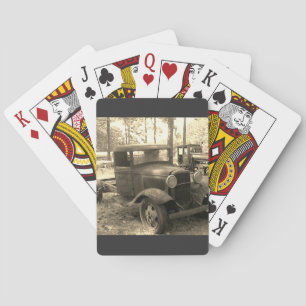 Jeu De Cartes Antique, Vintage, Voiture classique Lecture de car