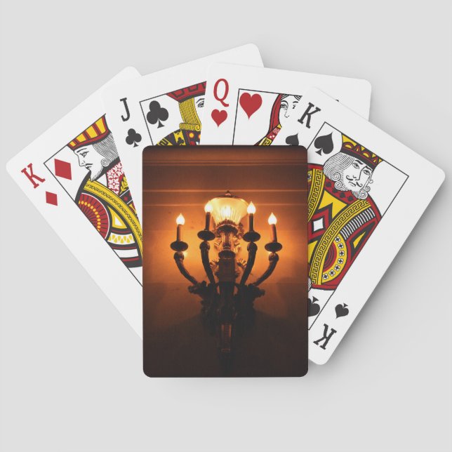 Jeu De Cartes Antique Wall Sconce Classic Playing Cartes (dos)