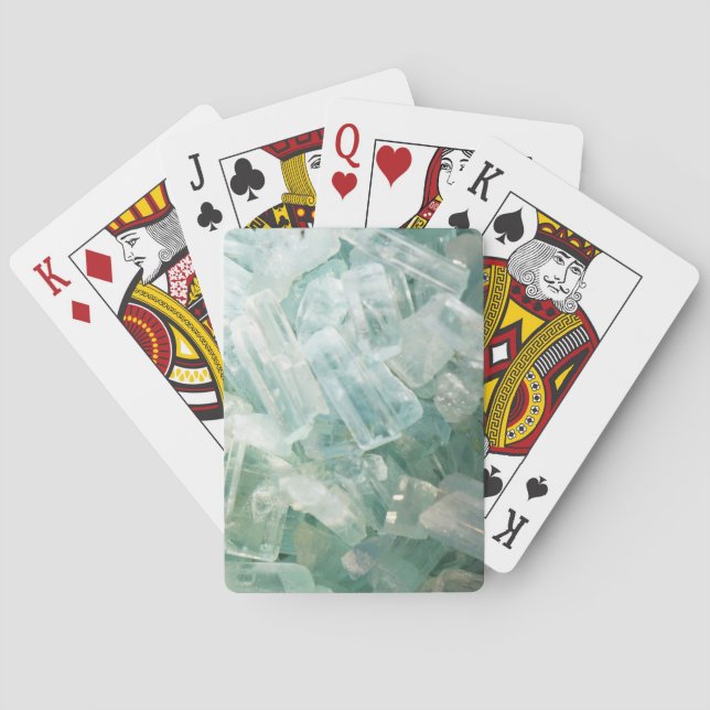 Jeu De Cartes Aquamarine Mars Pierres de naissance Jouer Cartes (dos)