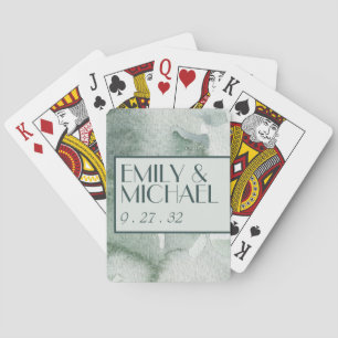 Jeu De Cartes Aquarelle Abstraite moderne