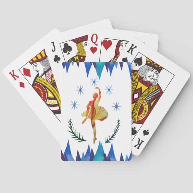Jeu De Cartes Aquarelle Ballerina (dos)