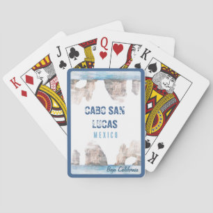 Jeu De Cartes Aquarelle Cabo San Lucas Mexique Arc Vintage