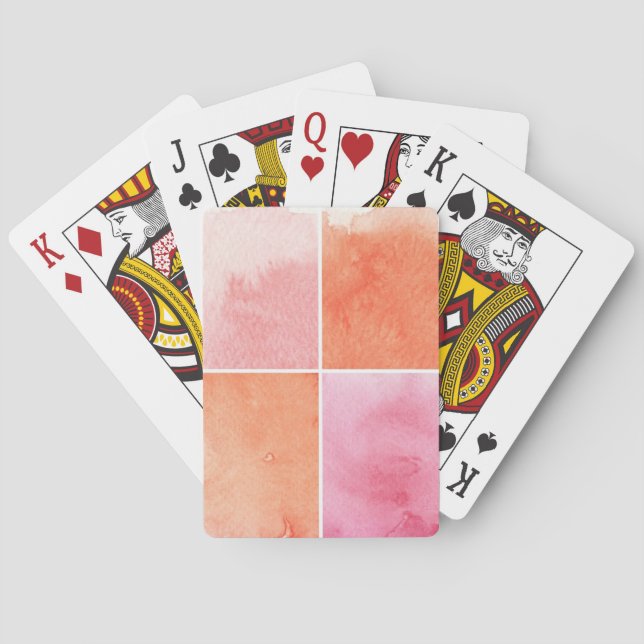 Jeu De Cartes aquarelle colorée (dos)