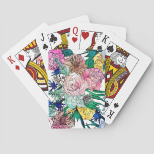 Jeu De Cartes Aquarelle colorée et élégante