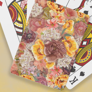 Jeu De Cartes Aquarelle de crème bordeaux orange