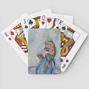 Jeu De Cartes Aquarelle de graines de grenouille Bicycle® Poker
