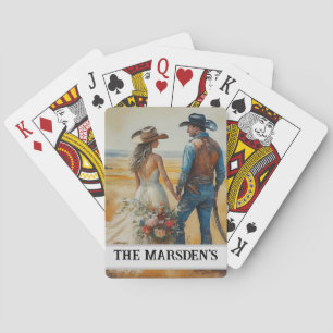 Jeu De Cartes Aquarelle du Mariage de l'Ouest du pays