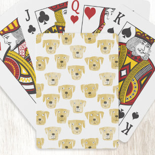 Jeu De Cartes Aquarelle Golden Labrador Retriever Chien