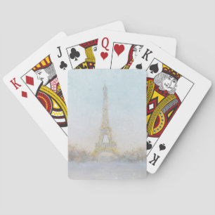 Jeu De Cartes Aquarelle Image de Eiffel Towe