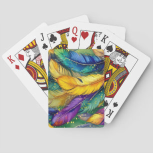 Jeu De Cartes Aquarelle Mardi Gras motif sans couture
