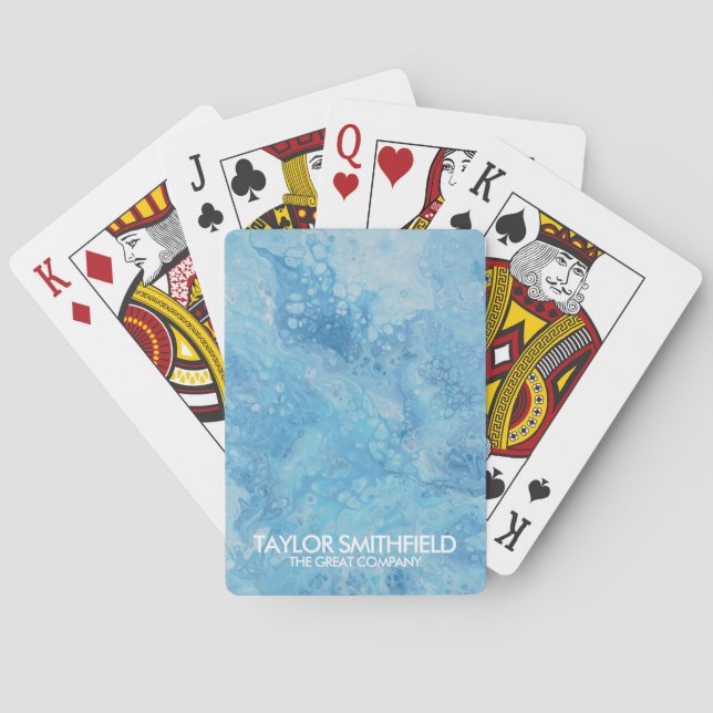 Jeu De Cartes Aquarelle océanique (dos)
