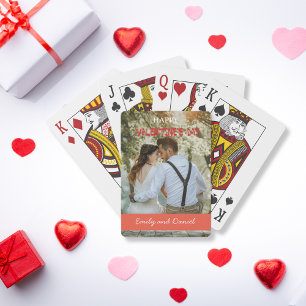 Jeu De Cartes Aquarelle Ours Photo Valentine's Day personnalisée