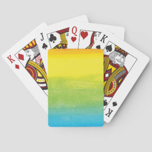 Jeu De Cartes Aquarelle Rainbow Pride brillant Vibrant