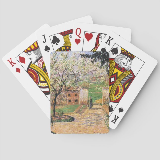 Jeu De Cartes Arbre à prune, Eragny Camille Pissarro (dos)