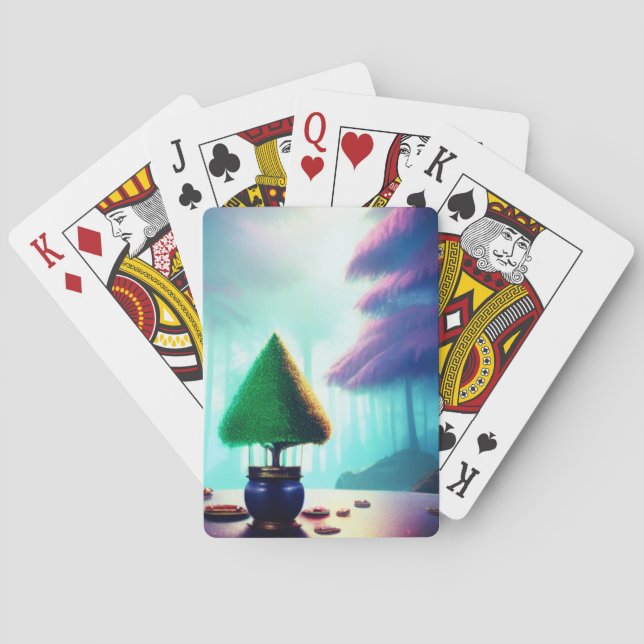 Jeu De Cartes Arbre artistique (dos)