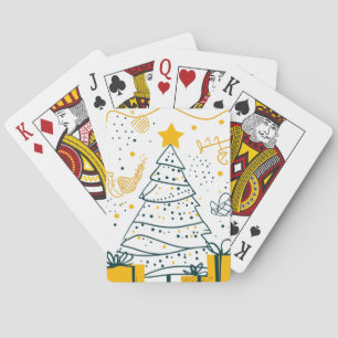 Jeu De Cartes Arbre de Noël Abstrait