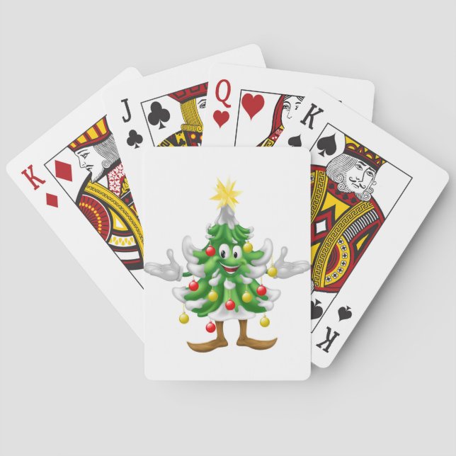 Jeu De Cartes Arbre de Noël décoré (dos)