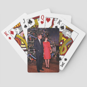 Jeu De Cartes Arbre de Noël Président John Kennedy & Jacqueline