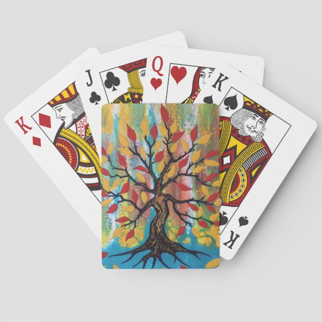Jeu De Cartes Arbre de vie (dos)