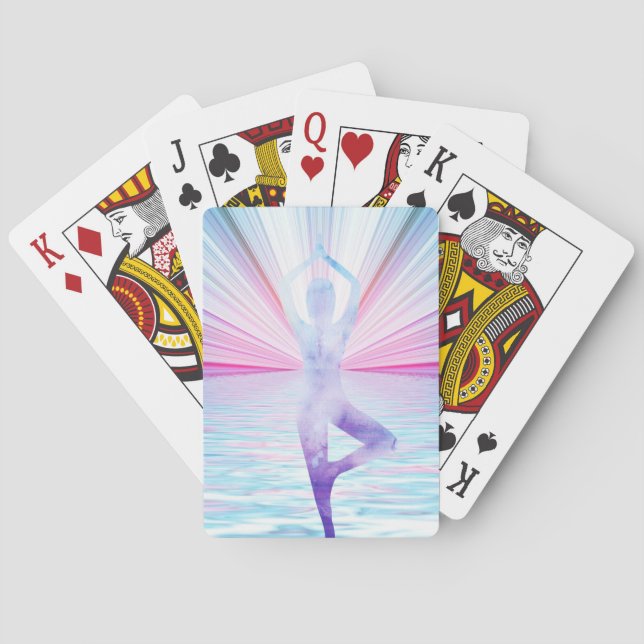 Jeu De Cartes Arbre de vie Méditation Zen Yoga Colours pastel (dos)