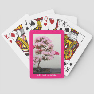 Jeu De Cartes Arbre rose bonsaï