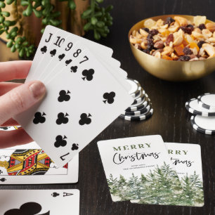 Jeu De Cartes Arbre vert de Noël   Joyeux Noël