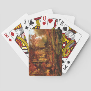 Jeu De Cartes Arbres automnaux à Cresheim Glen (Philadelphie)