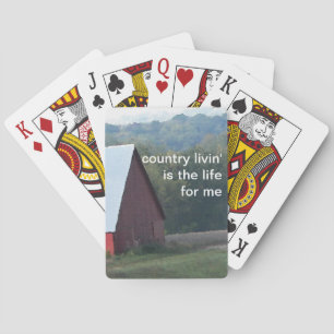 Jeu De Cartes Arbres d'automne de la grange rouge
