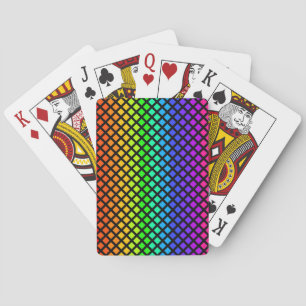 Jeu De Cartes Arc-en-ciel de diamants jouant aux cartes