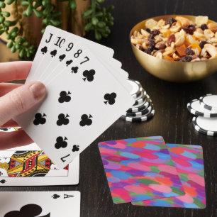 Jeu De Cartes Arc-en-ciel droplets colorés Motif Abstrait