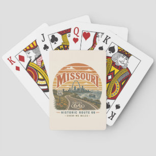 Jeu De Cartes Arche de la passerelle de la route 66 du Missouri 