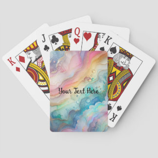 Jeu De Cartes Arcs-en-ciel et Bulles