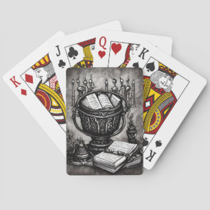 Jeu De Cartes Argent Steampunk Cauldron Spellbooks et Potions