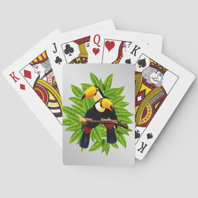 Jeu De Cartes Argent Toucan Duo (dos)