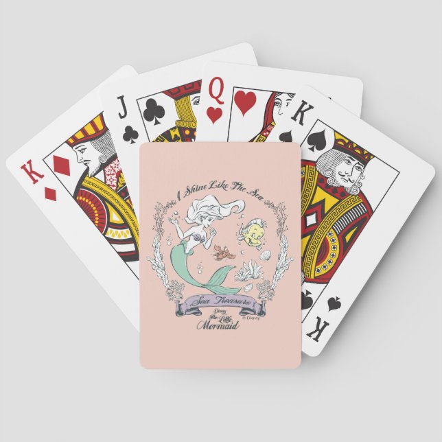 Jeu De Cartes Ariel | Je brille comme la mer (dos)