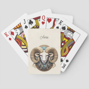 Jeu De Cartes Aries Ram Zodiac Minimaliste