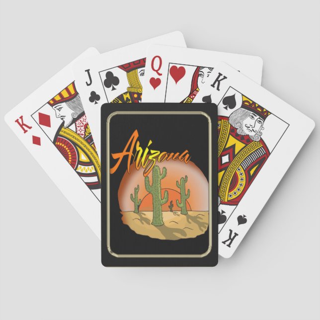 Jeu De Cartes Arizona Desert Cactus Jouer des cartes (dos)