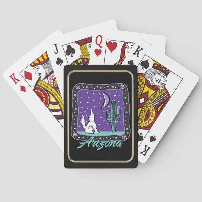Jeu De Cartes Arizona Howling Coyote Jouer des cartes (dos)