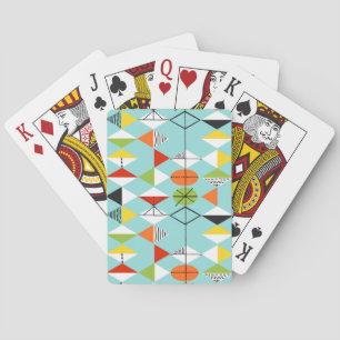Jeu De Cartes Arlequin Motif Retro Jouer des cartes