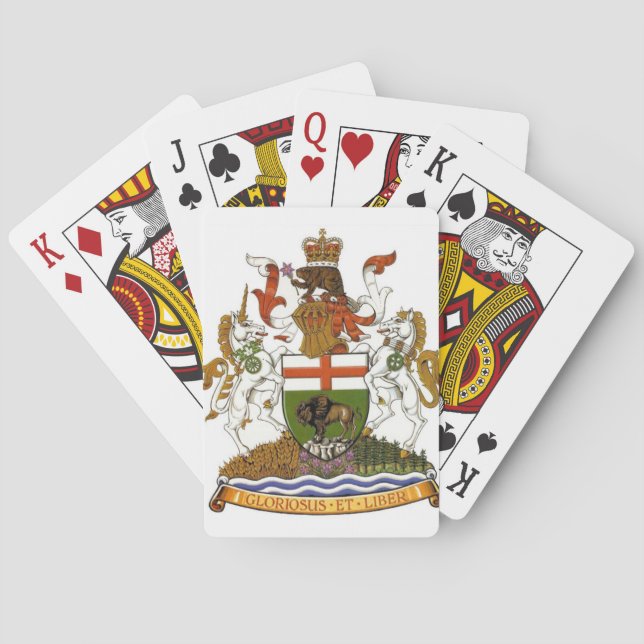 Jeu De Cartes Armoiries du Manitoba (dos)