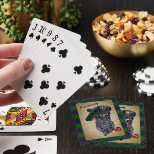 Jeu De Cartes Armstrong Scottie Dog avec Tartan