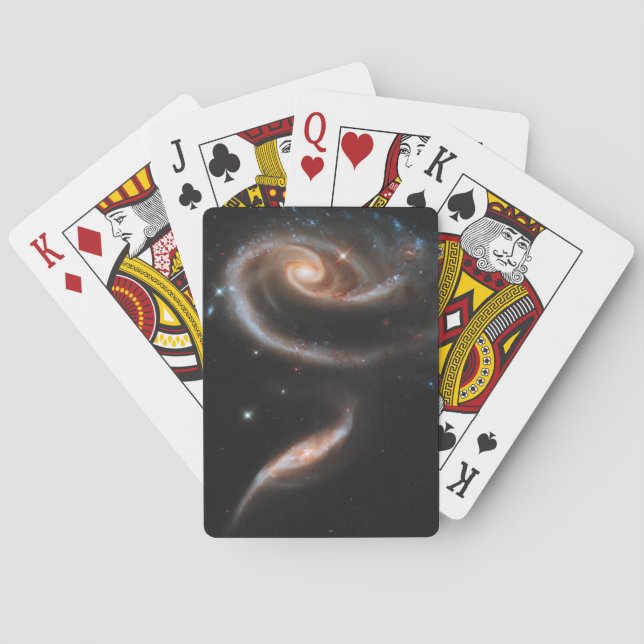 Jeu De Cartes Arp 273 Galaxies Interagissant En Andromède. (dos)