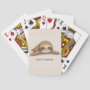 Jeu De Cartes Arrière - plan Animé de paresse