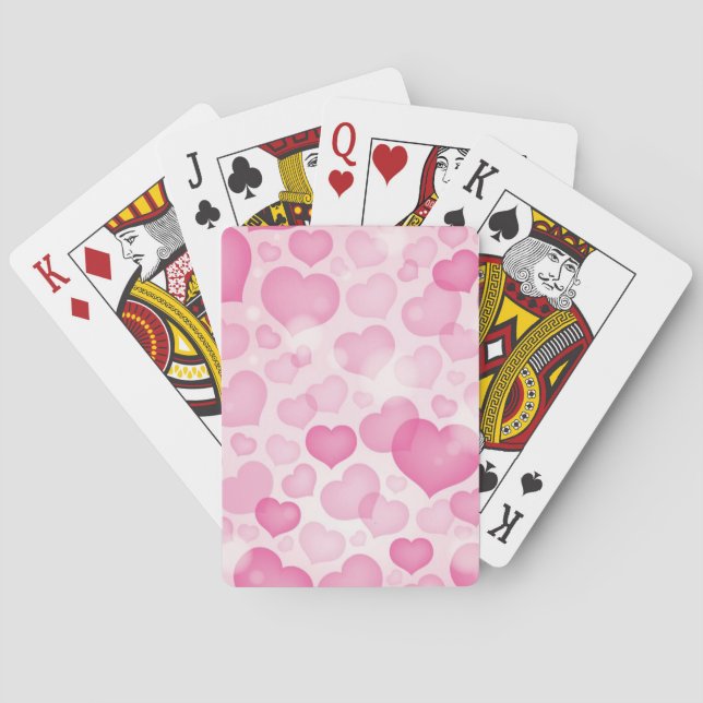 Jeu De Cartes Arrière - plan avec coeur (dos)