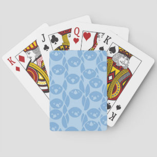 Jeu De Cartes Arrière - plan bleu de motif de pingouins