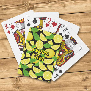 Jeu De Cartes Arrière - plan citron