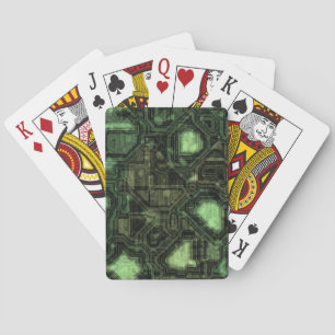 Jeu De Cartes Arrière - plan de circuit d'ordinateur